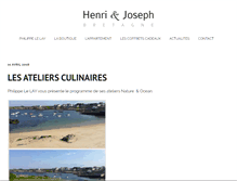 Tablet Screenshot of henrietjoseph.fr